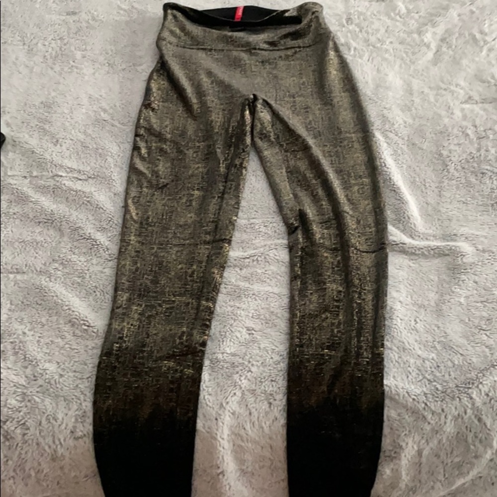 Velvet Black and Gold Spanx